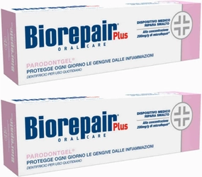Biorepair Parodontgel® Daily Toothpaste - 2.54 Fluid Ounces (75ml) Tubes (Pack of 2) [ Italian Import ]