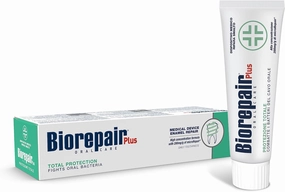 Biorepair Total Protection Daily Toothpaste - 2.54 Fluid Ounces (75ml) Tubes (Pack of 2) [ Italian Import ]