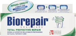 Biorepair:"Total Protective Repair" Toothpaste with microRepair, New Formula - 2.5 Fluid Ounce (75ml) Tube [ Italian Import ]