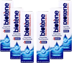 Biotene Toothpaste, Fresh Mint, 4.3 Ounce (Pack of 6) ,Biotene-wf