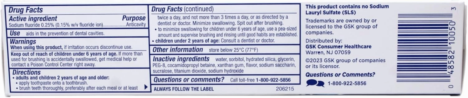 Biotene Fluoride Toothpaste Gentle Formula Fresh Mint, 4.3 Ounce (Pack of 2)