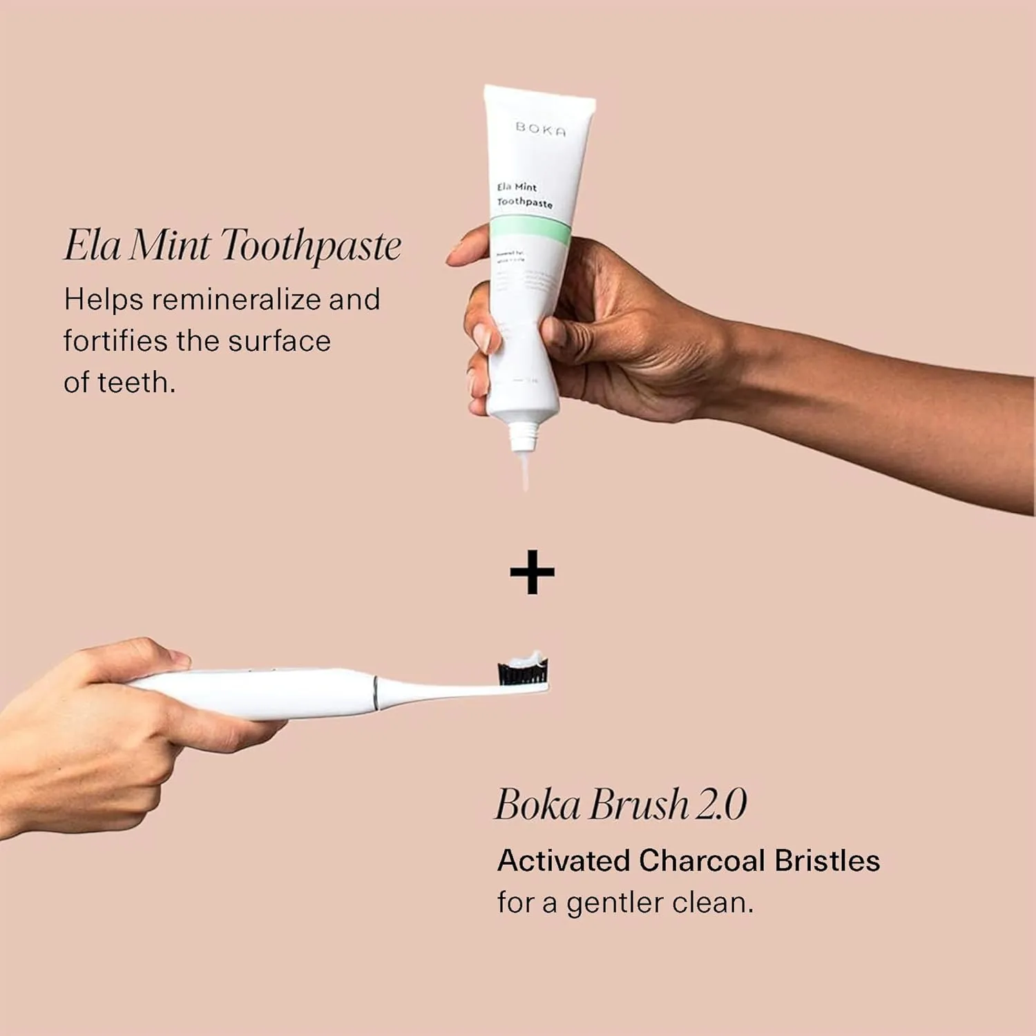 Boka Fluoride Free Toothpaste Nano Hydroxyapatite, Helps Remineralize, Appropriate for Sensitive Teeth, Whitening - for Adult, Kids Oral Care - Ela Mint, Coco Ginger, Lemon Lavender Flavor, 3 Pieces