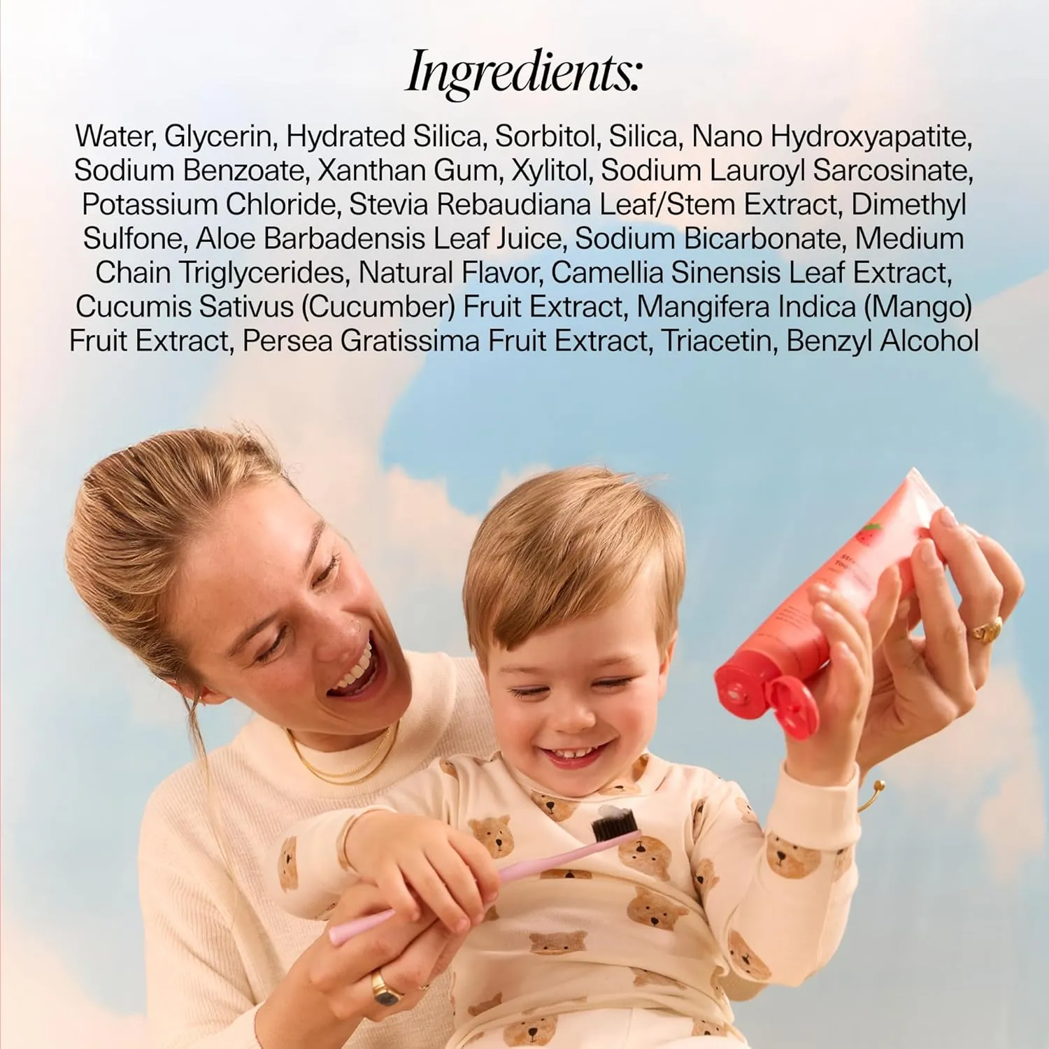 Boka Fluoride Free Toothpaste Nano Hydroxyapatite, Helps Remineralize, Appropriate for Sensitive Teeth, Whitening - for Adult, Kids Oral Care - Strawberry Mango Flavor, 4oz 1Pk - US Manufactured
