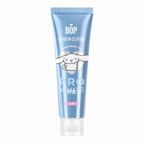 BOP x Cinnamoroll Anti-Sugar Whitening Toothpaste Pink Salt Sakura Flavor 100g