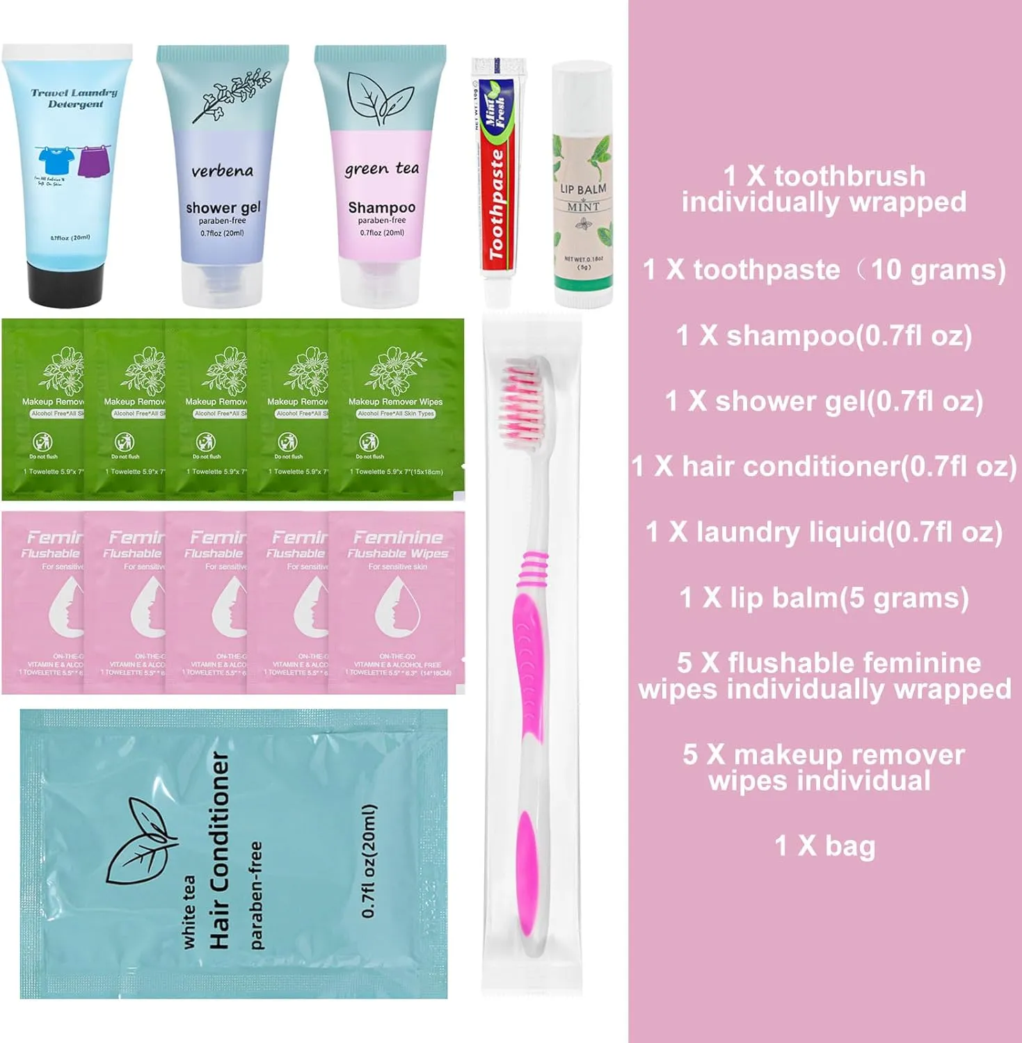 Bulk Hygiene Kits Care Package for Homeless,Basic Toiletry Kits Travel Toothbrush and Toothpaste Set for Homeless Hotel, Home, Camping, Travel, Charity (20)