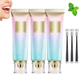 Busarus Toothpaste, Basaurus Toothpaste, Zealburst Toothpastes, Niacinamide Whitening Toothpastes, Enamel Protection and Tooth Strengthening (3pcs)
