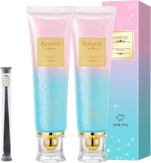 Busarus Toothpaste, Busarus Niacinamide Whitening Toothpaste, Fluoride-Free Whitening, with Coconut Oil & Xylitol, Freshen Breath (2)
