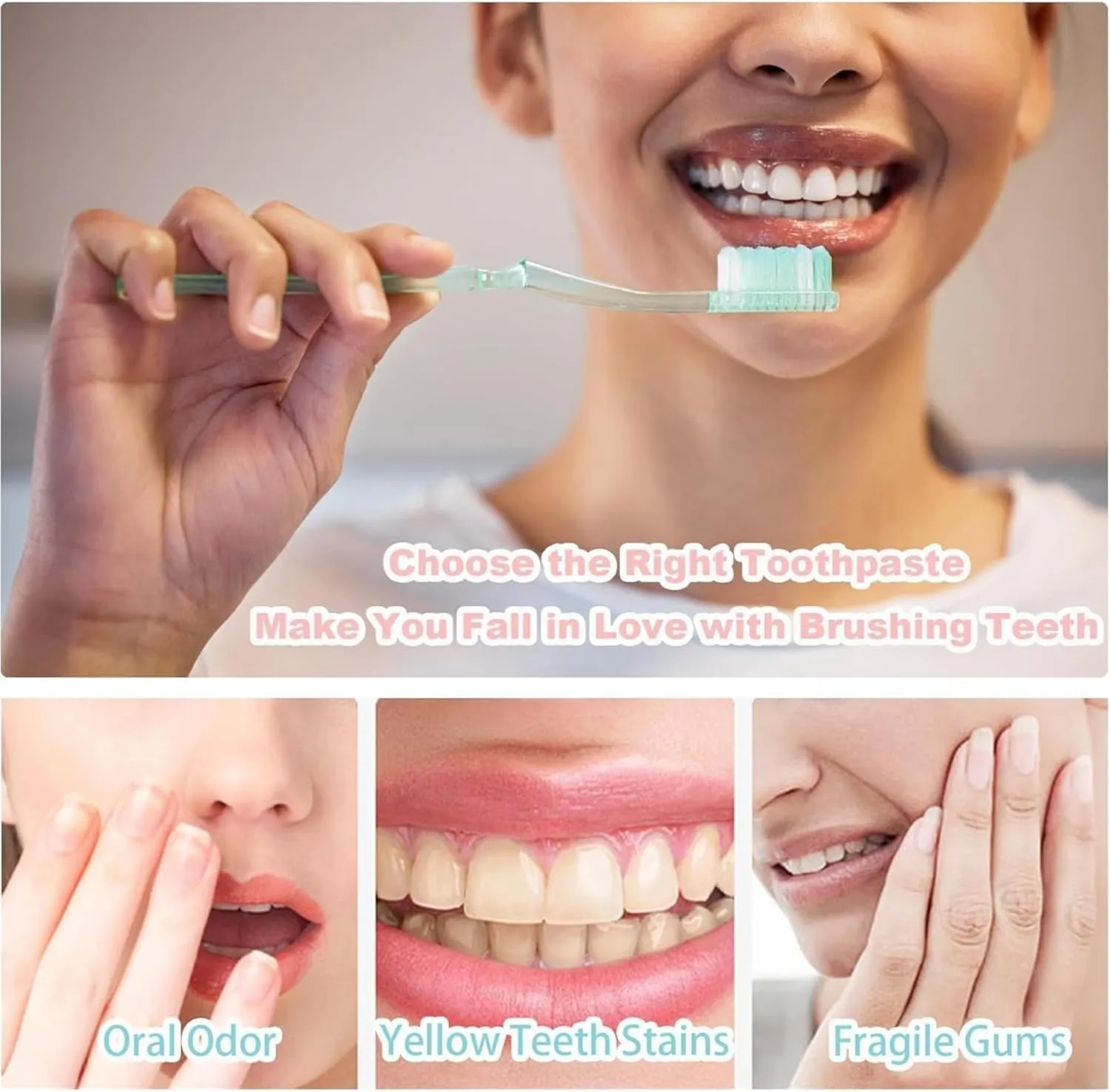 Busarus Toothpaste, Busarustoothpaste Whitenings,Tribright Niacinamide Whitening Toothpaste, Repair and Protect Teeth Fresh Breath (2 pcs)