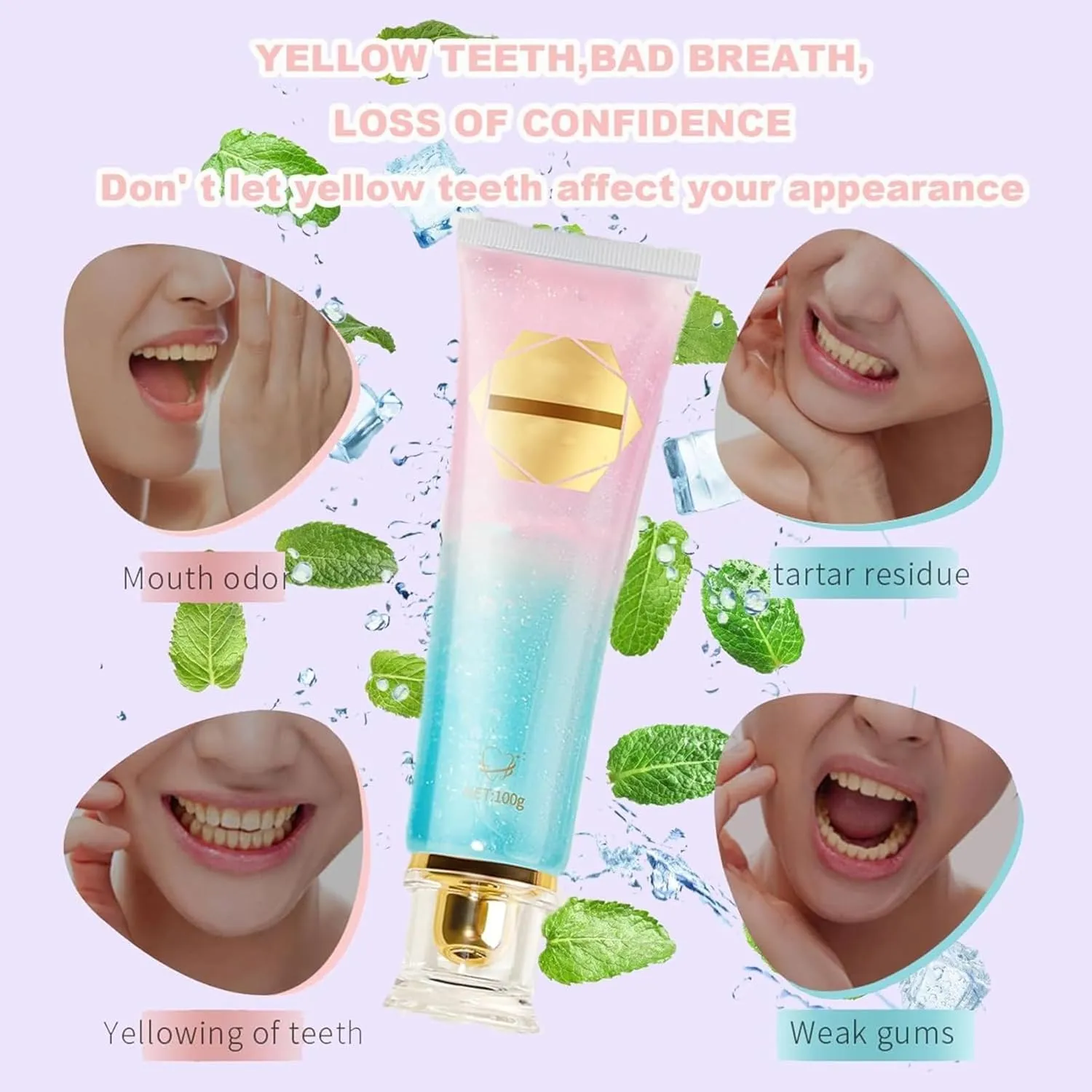 Busarus Toothpaste, Busarustoothpaste Whitenings,Tribright Niacinamide Whitening Toothpaste, Repair and Protect Teeth Fresh Breath (2 pcs)