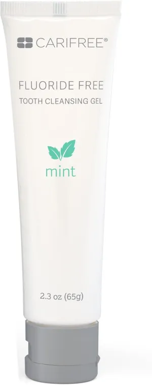 CariFree Fluoride Free Gel, Mint Flavored, Nano Hydroxyapatite Toothpaste, Neutralizes pH, Freshens Breath & Moistens Mouth, Dentist Recommended for Oral Care, 2.3 oz (Pack of 1)