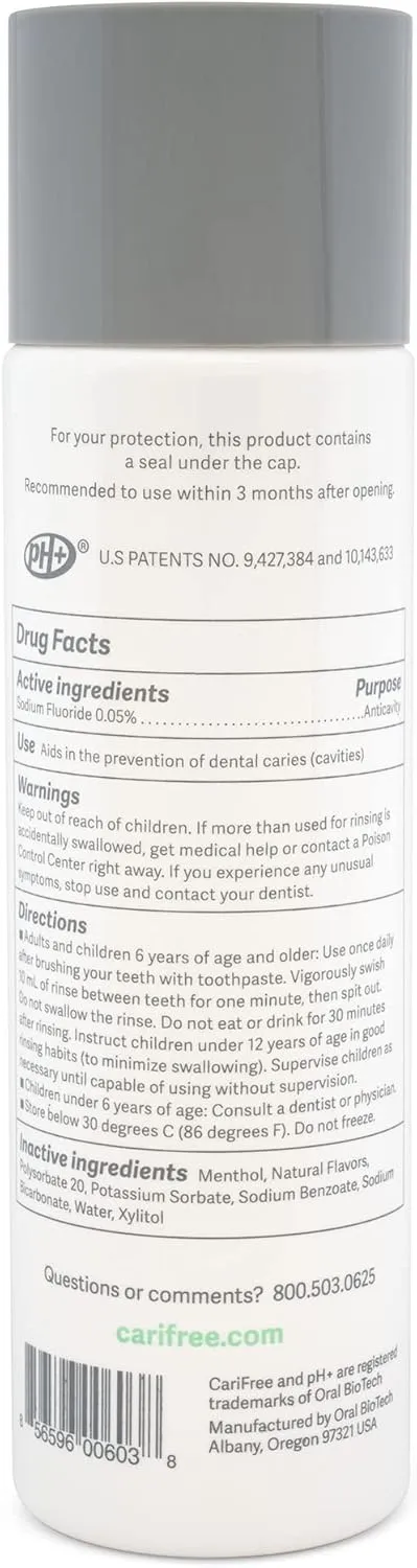 CariFree Maintenance & Prevention Kit, Mint | Anti-Cavity Fluoride Toothpaste & Mouthwash Freshens Breath and Moistens Mouth | Dentist Recommended for Oral Care (2 Piece Set)