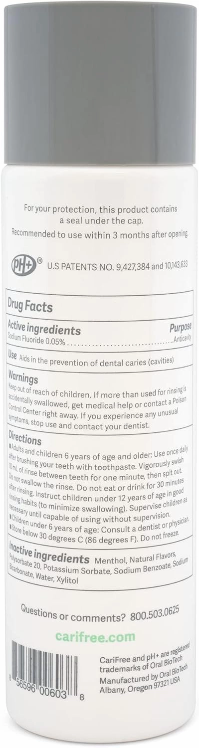 CariFree Maintenance & Prevention Starter Kit, Mint | Anti-Cavity Fluoride Toothpaste & Mouthwash Freshens Breath and Moistens Mouth | Dentist Recommended for Oral Care (3 Piece Set)