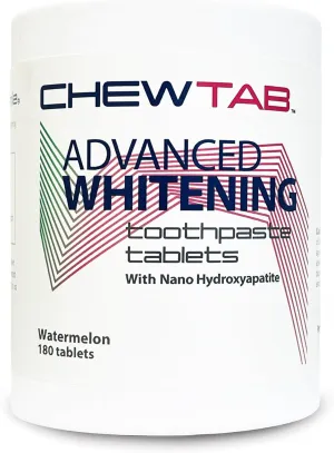 Chewtab Advanced Whitening Toothpaste Tablets with Nano-Hydroxyapatite Refill (Watermelon)