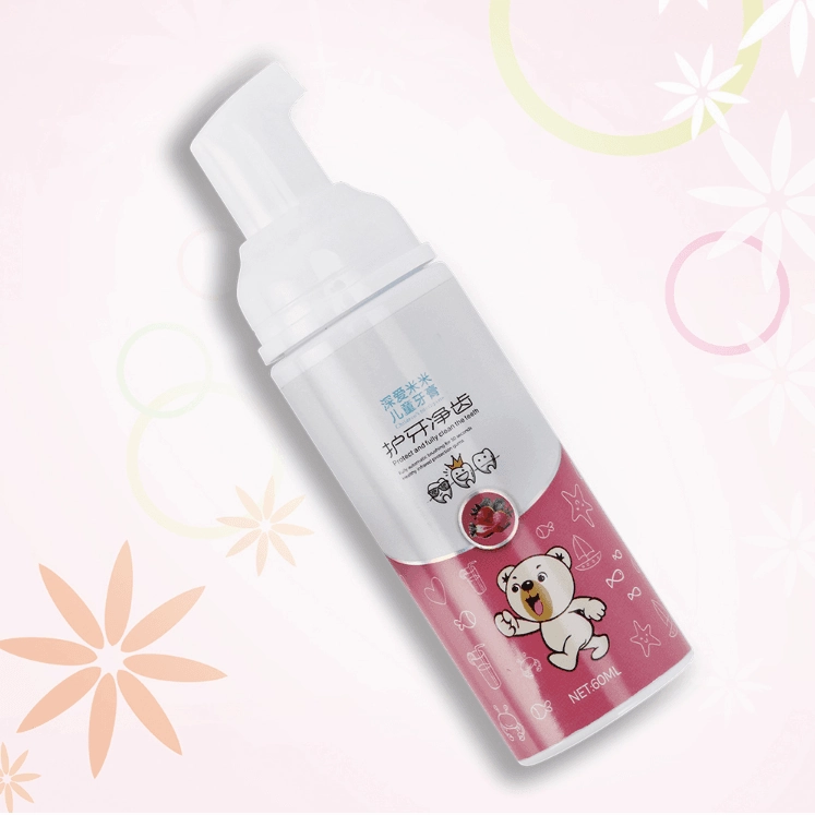 Children mousse foam toothpaste