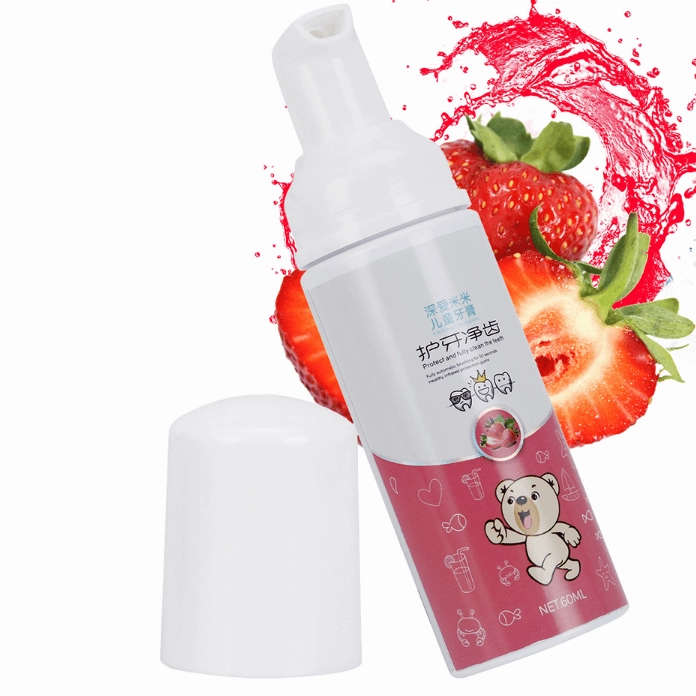 Children mousse foam toothpaste