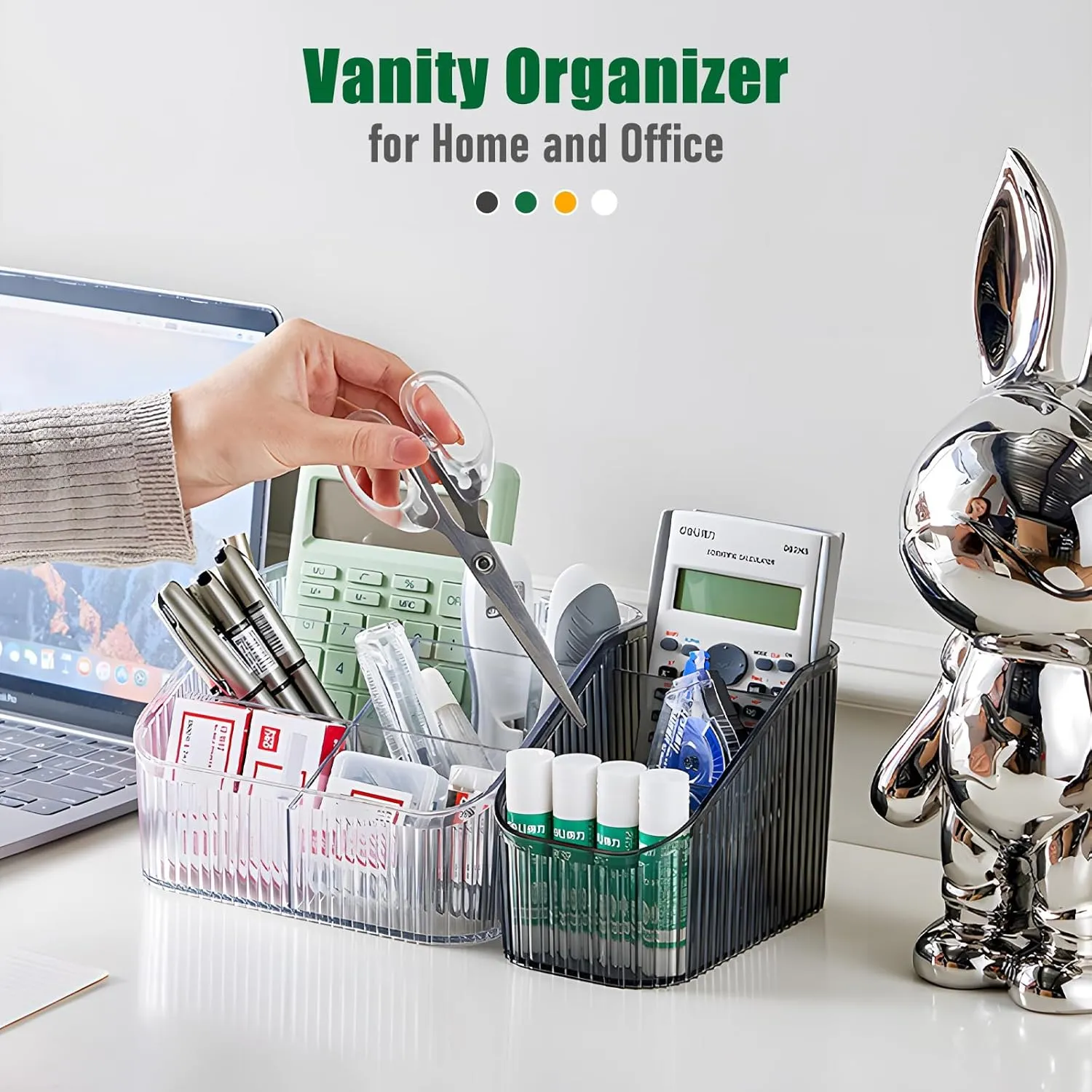 Clear Makeup Organizer, Makeup Brush Holder 8 Cups for Vanity, Bathroom Countertop Organizer, Dresser Organizer for Cosmetic Displays, Skincare Cups, Perfume Stand, Toiletry
