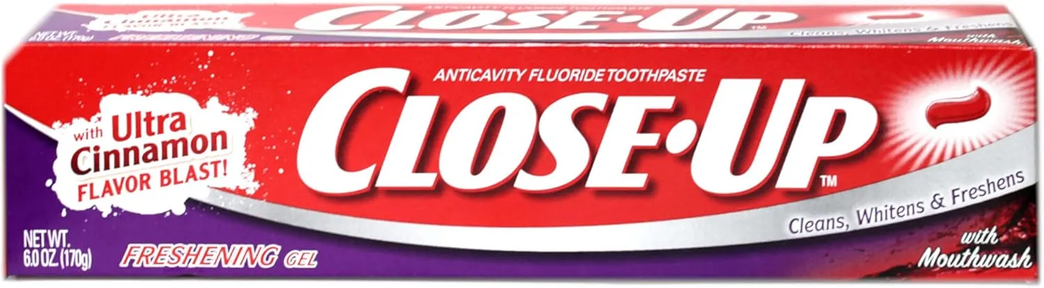 Close-Up Toothpaste Gel Freshening Red 6 oz (Pack of 10)
