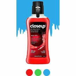 CLOSE UP Triple Fresh Gel Toothpaste, for 12 hours fresh breath, Menthol Fresh, with antibacterial mouthwash & microshine crystals, 75ml x 4