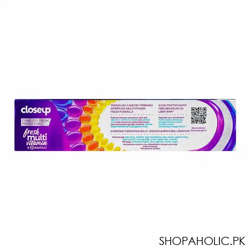 Closeup Fresh Multi Vitamin 12 Manfaat Toothpaste, Pasta Gigi Gel Toothpaste, 160g