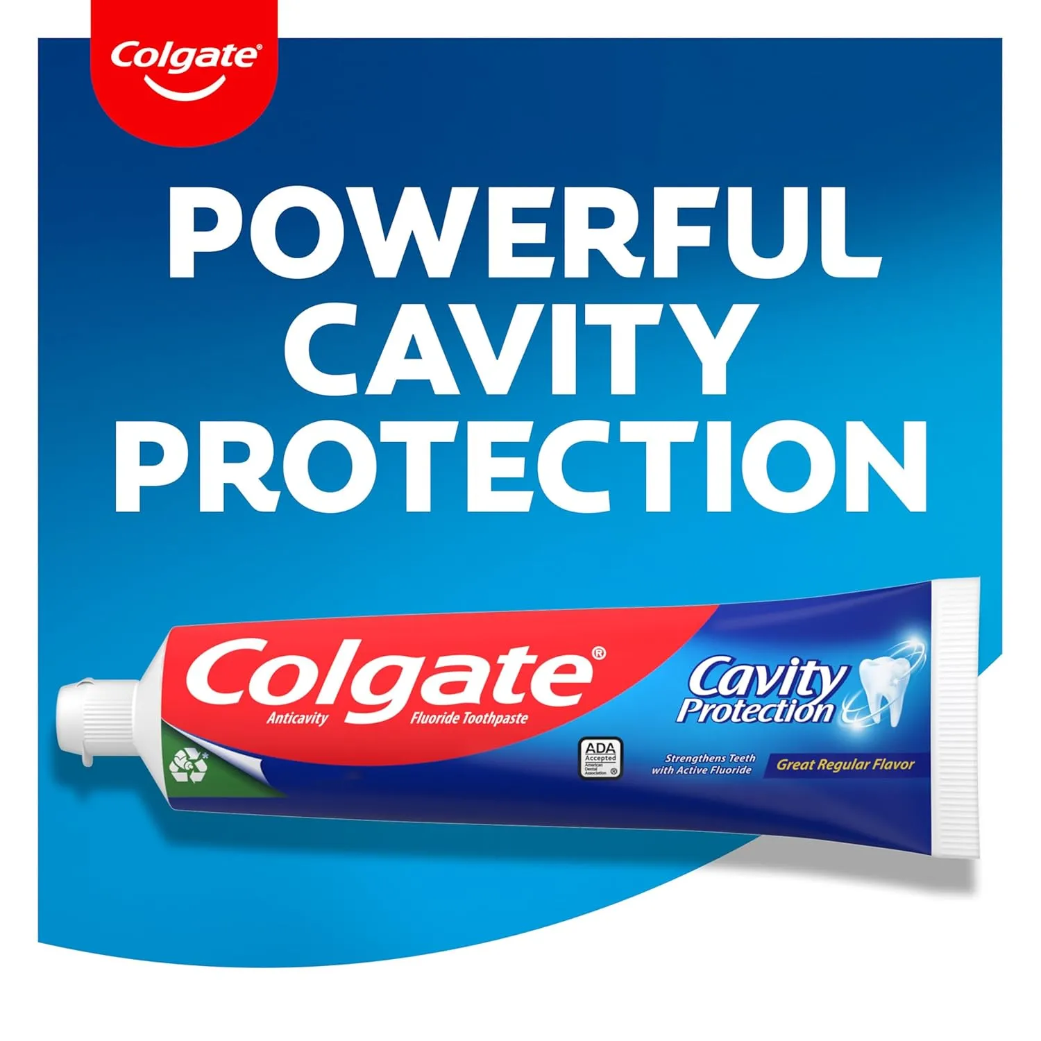 Colgate Cavity Protection Toothpaste with Fluoride, Great Regular Flavor, 6 Ounce (Pack of 6)