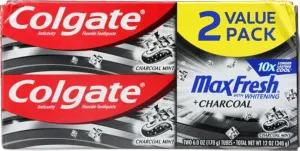 Colgate Max Fresh Toothpaste   Charcoal, Charcoal Mint (6 Ounce, Pack of 2)