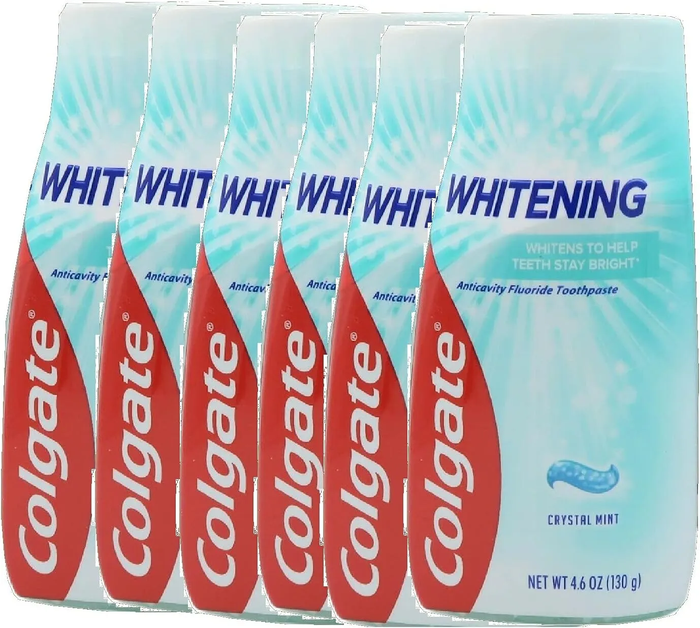 Colgate Max White Crystal Mint Liquid Toothpaste, 4.6-Ounce Packages (Pack of 6)