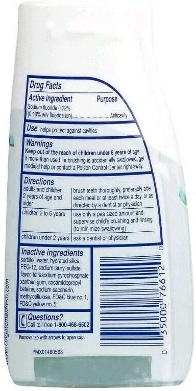 Colgate MaxWhite Toothpaste With Mini Bright Strips Crystal Mint 4.60 oz (Pack of 3)