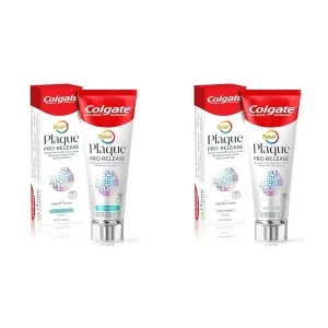Colgate Total Plaque Pro Release Fresh Mint Toothpaste, 3.0 Oz Tube - Whitens Teeth & Helps Reduce Plaque