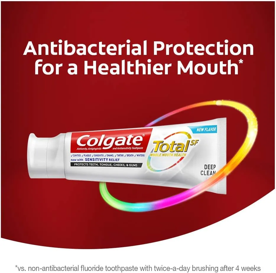 Colgate Total Toothpaste, Deep Clean, 5.1 ounce, 2 Count
