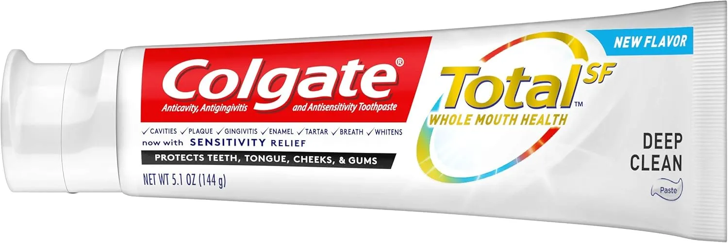 Colgate Total Toothpaste, Deep Clean, 5.1 ounce, 2 Count