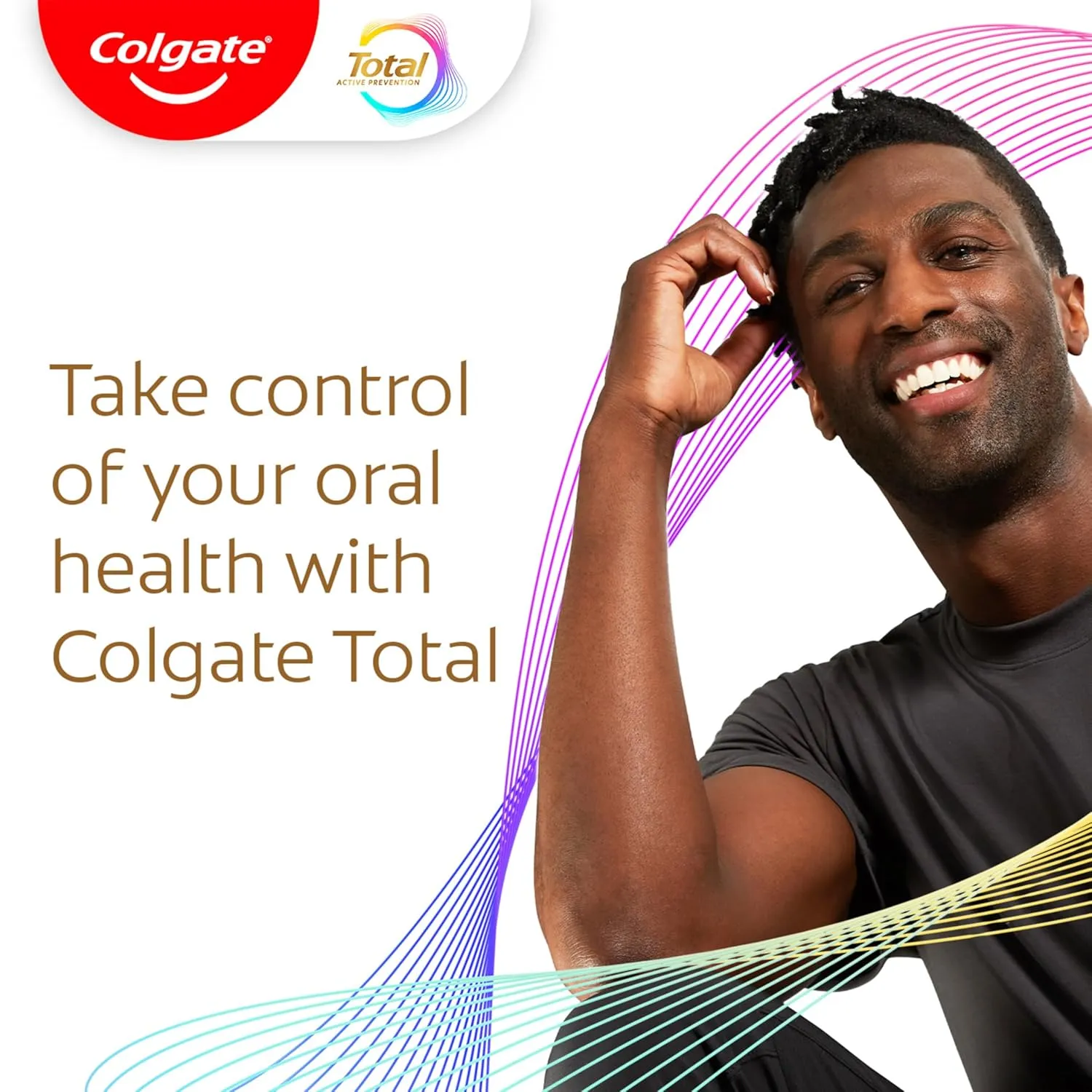 Colgate Total Whitening Toothpaste Gel, 10 Benefits, No Trade-Offs, Freshens Breath, Whitens Teeth and Provides Sensitivity Relief, Mint Flavor, 4 Pack, 5.1 Oz Tubes