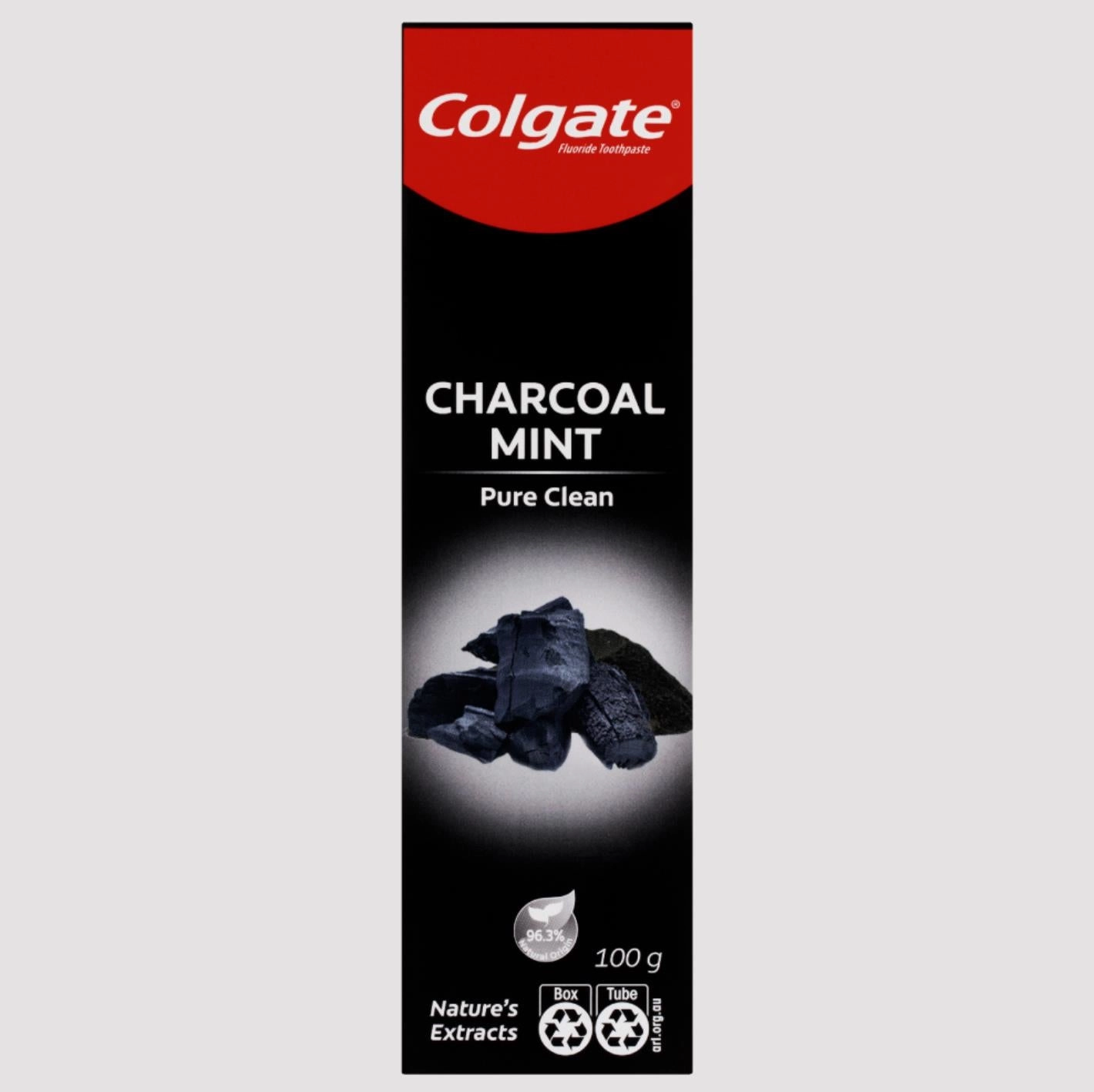 Colgate Charcoal Mint Pure Clean Fluoride Toothpaste (100g, Pack of 4)