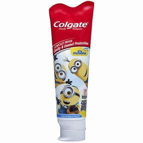 Colgate Kids Toothpaste with Anticavity Fluoride, Minions, 4.6 Ounce (Pack of 12)