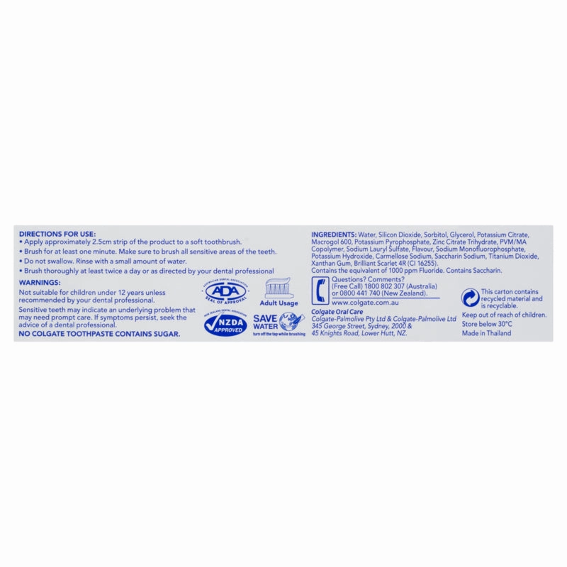 Colgate Sensitive Multi Protection Toothpaste 110g