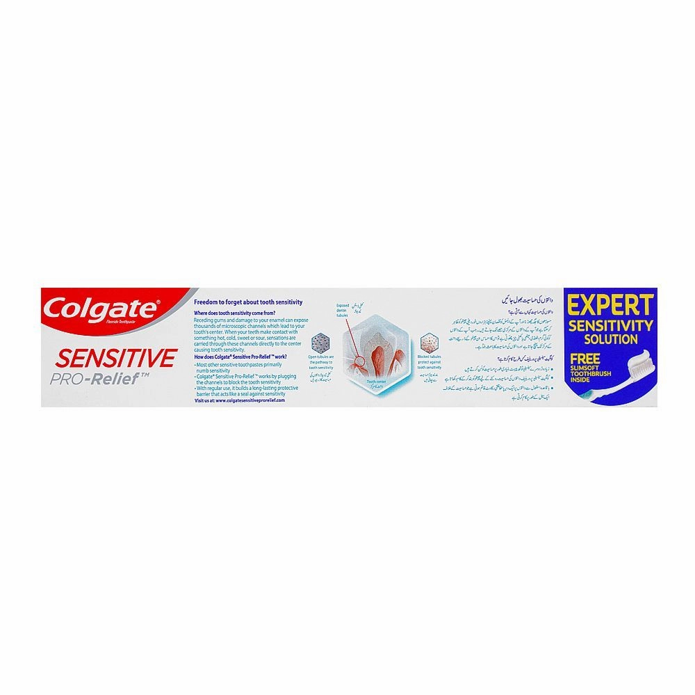 Colgate Sensitive Pro-Relief Original Toothpaste With Free Brush Inside, 100g