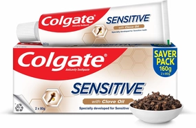 Colgate Sensitive Toothpaste with Clove Oil, for Sensitivity Relief, 160g,