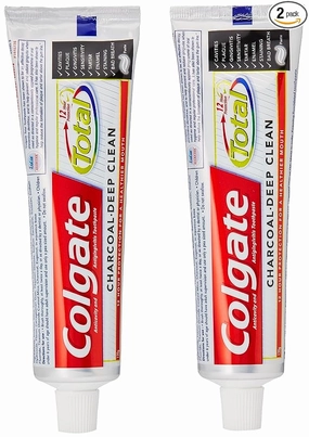 colgate total charcoal toothpaste saver pack - 3 x120 g