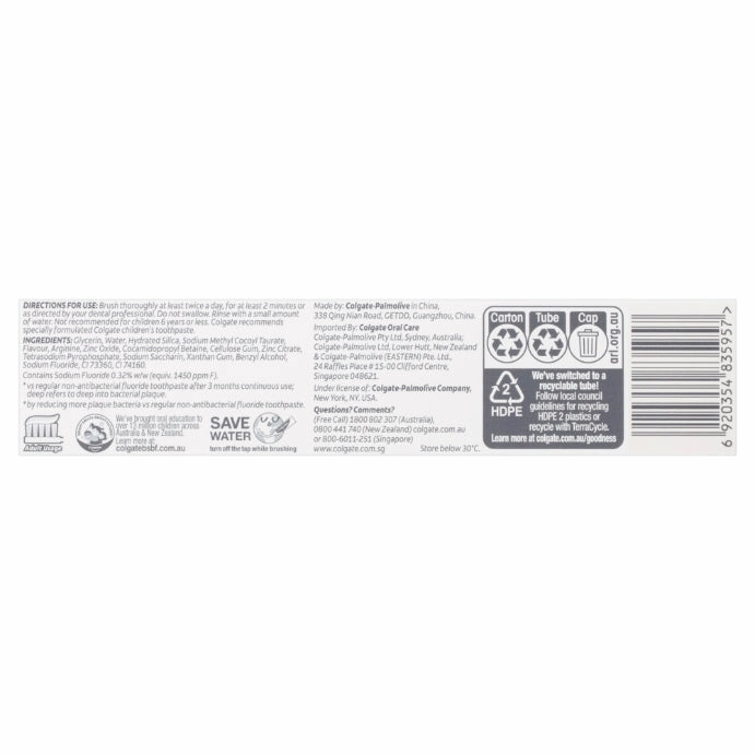Colgate Total Plaque Release Toothpaste Farm-grown Natural Mint 95g