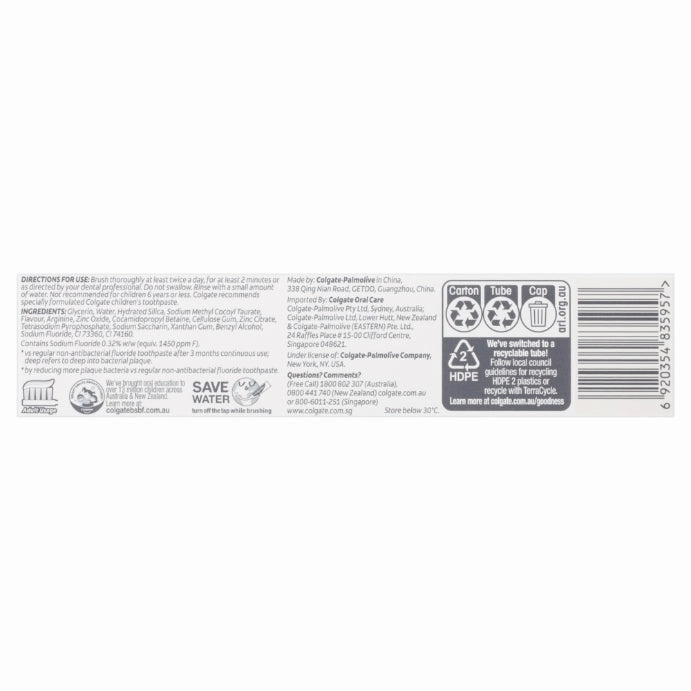 Colgate Total Plaque Release Toothpaste Farm-grown Natural Mint 95g
