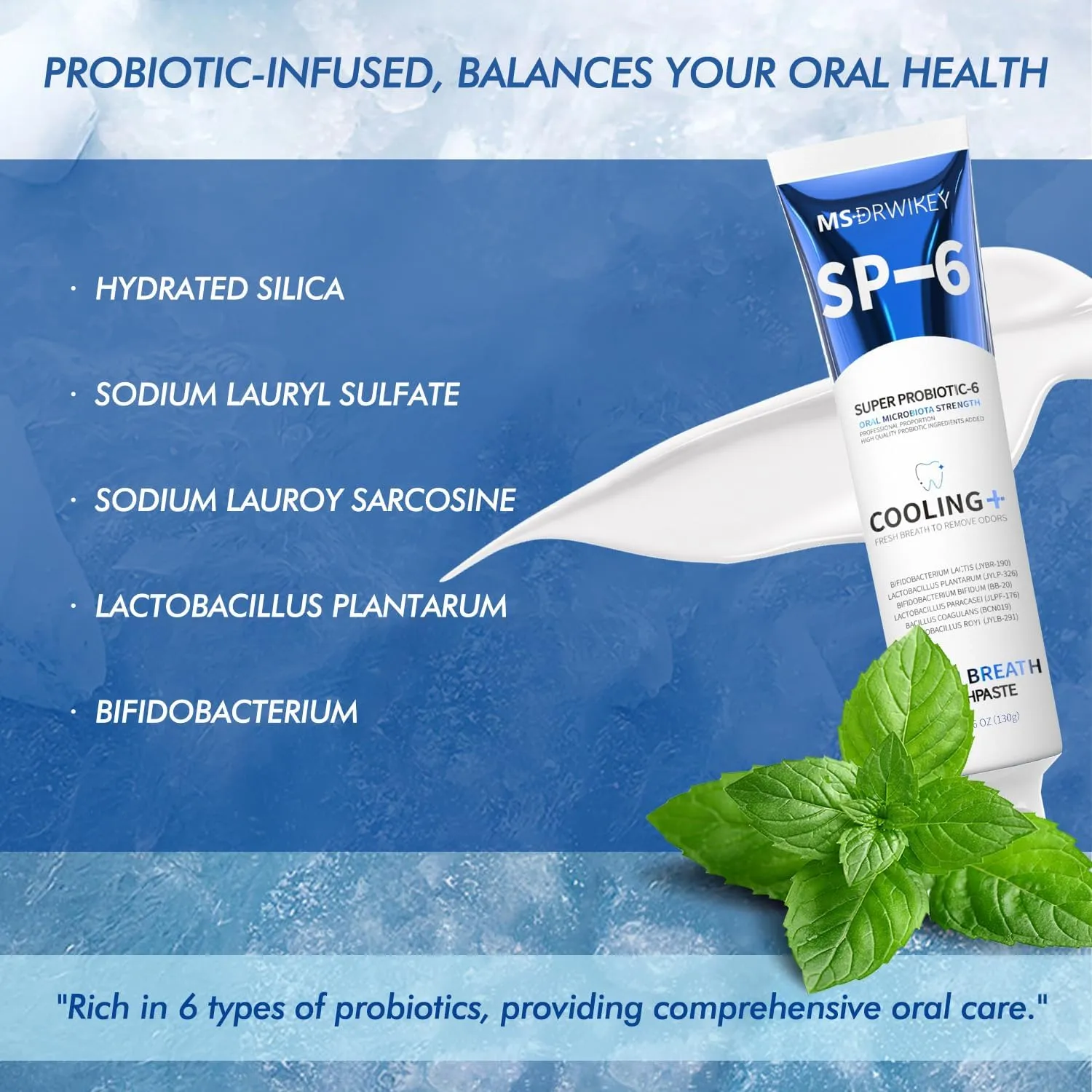 Cooling Breath Freshening Toothpaste & 7-Pro Intense Whitening Toothpaste 2-Pack – Fluoride-Free, Enamel Safe, Purple Beads, Freshens Breath, Deep Whitening