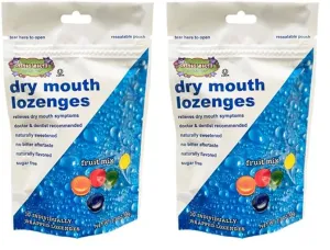 Cotton Mouth Dry Lozenges Mix Bag, Fruit, 30 Count (Pack of 2)