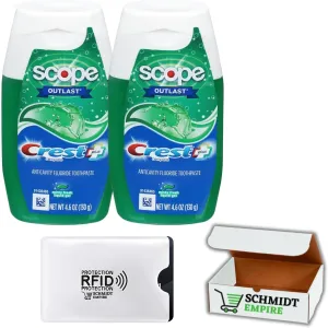 Crest Complete Plus Scope Minty Fresh Liquid Gel Toothpaste 4.6 oz (Pack of 2)