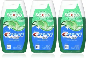 Crest Complete Whitening Plus Scope Tartar Control Toothpaste, Minty Fresh Liquid Gel, 4.6 Oz (130g) - 3