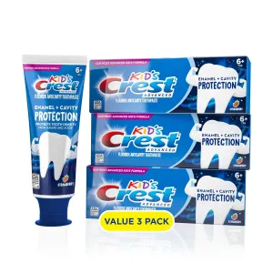 Crest Kids Enamel   Cavity Protection Toothpaste, 4.1oz (Pack of 3)