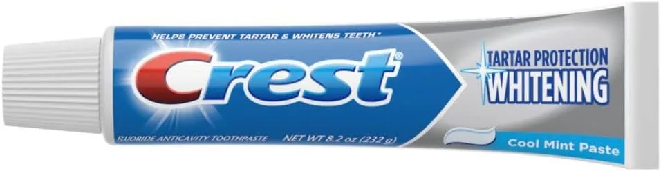 Crest Tartar Protection Whitening Cool Mint Flavor Toothpaste 8.2 Oz (Pack of 4)
