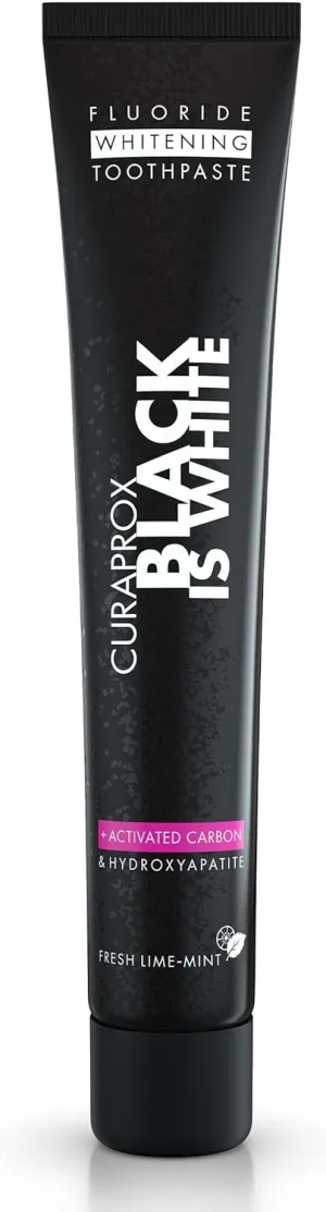 Curaprox Black is White Activated Charcoal Toothpaste, 90ml