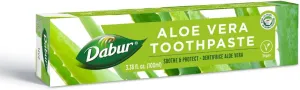 Dabur Herbal Toothpaste - Oral Care with All Natural, Fluoride-Free Formula and Healthy Toothpaste Bliss- Infused Brilliance for a Naturally Fresh Breath - Aloe Vera 100ml (Pack of 3)
