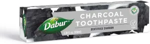 Dabur Herbal Toothpaste - Oral Care with All Natural, Fluoride-Free Formula and Healthy Toothpaste Bliss- Infused Brilliance for a Naturally Fresh Breath - Charcoal 100ml (Pack of 3)