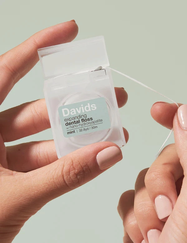 Davids Expanding Dental Floss - Refillable Dispenser   Refill / Mint / 60m