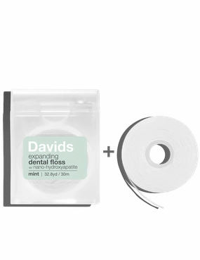 Davids Expanding Dental Floss - Refillable Dispenser   Refill / Mint / 60m